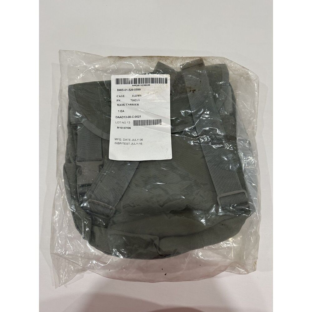 NWT Avon USGI Chemical Biological Gas Mask Carrier NSN 8465-01-529-0599 OD Green